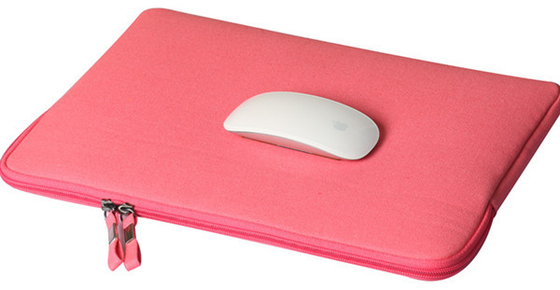 Cor à prova de choque do rosa da luva do portátil do neopreno feito sob encomenda para Macbook 15 polegadas